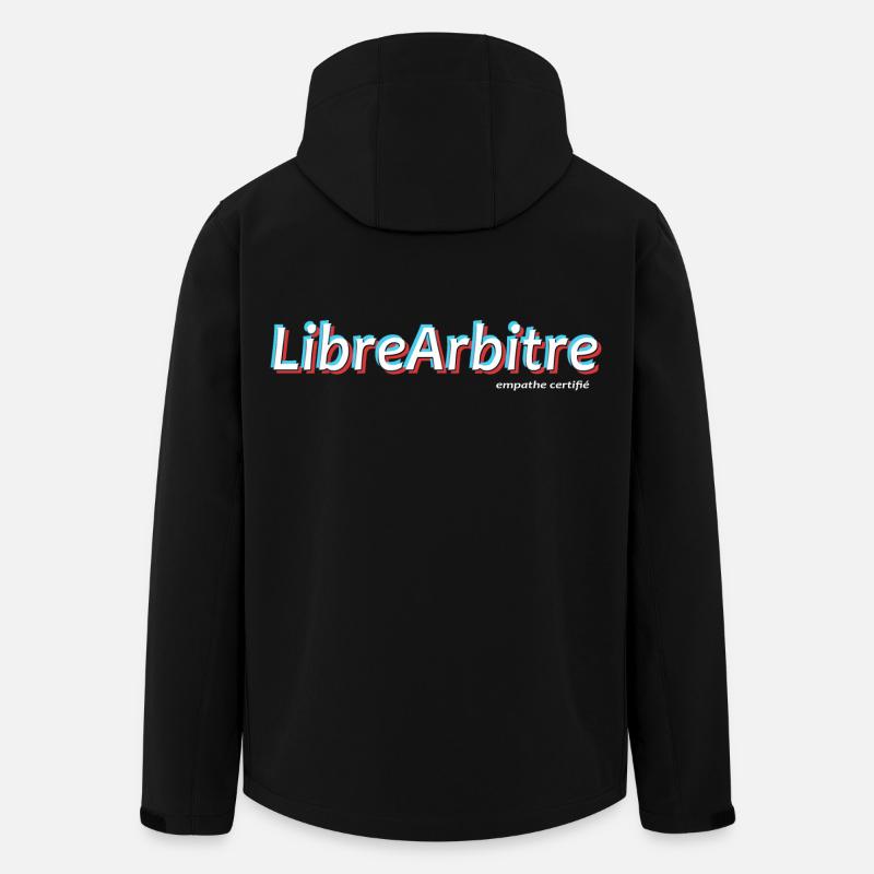Freier Wille - Recycelte Männer Softshell-Jacke von Stanley/Stella - Schwarz