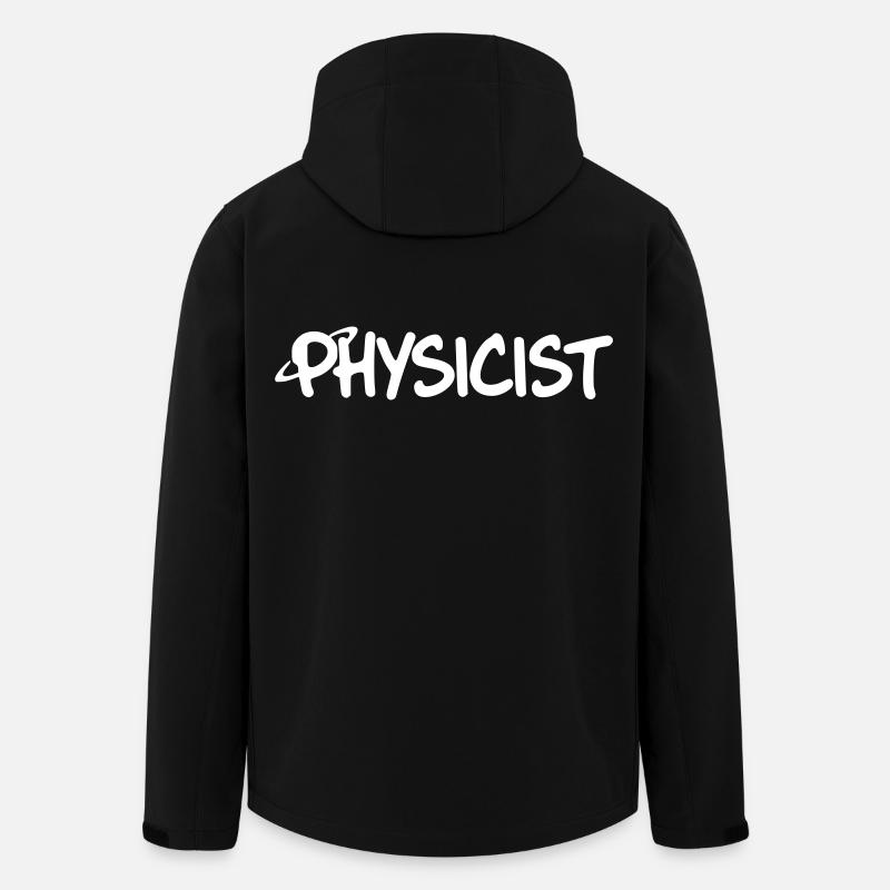 Lettrage de physicien - Veste softshell homme en polyester recyclé Stanley/Stella - noir