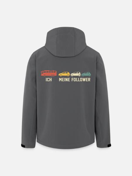 Busfahrer Und Meine Follower - Recycelte Männer Softshell-Jacke von Stanley/Stella - Schwarz