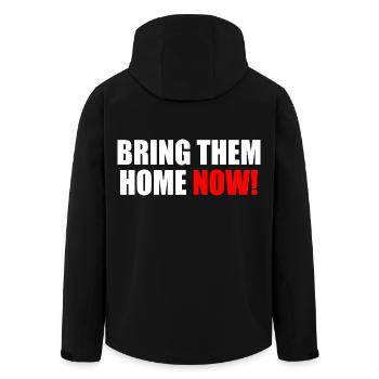 Bring them home now - Men’s Recycled Softshell Jacket by Stanley/Stella - black - Back - AI Model Male 185 light (185cm)