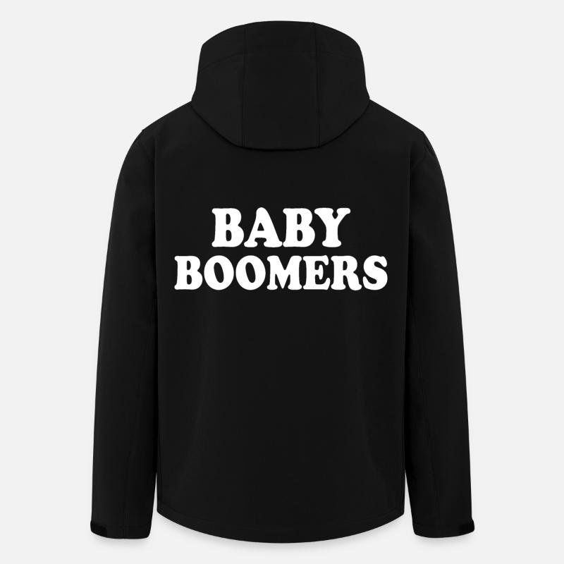 Baby boomers - Recycelte Männer Softshell-Jacke von Stanley/Stella - Schwarz