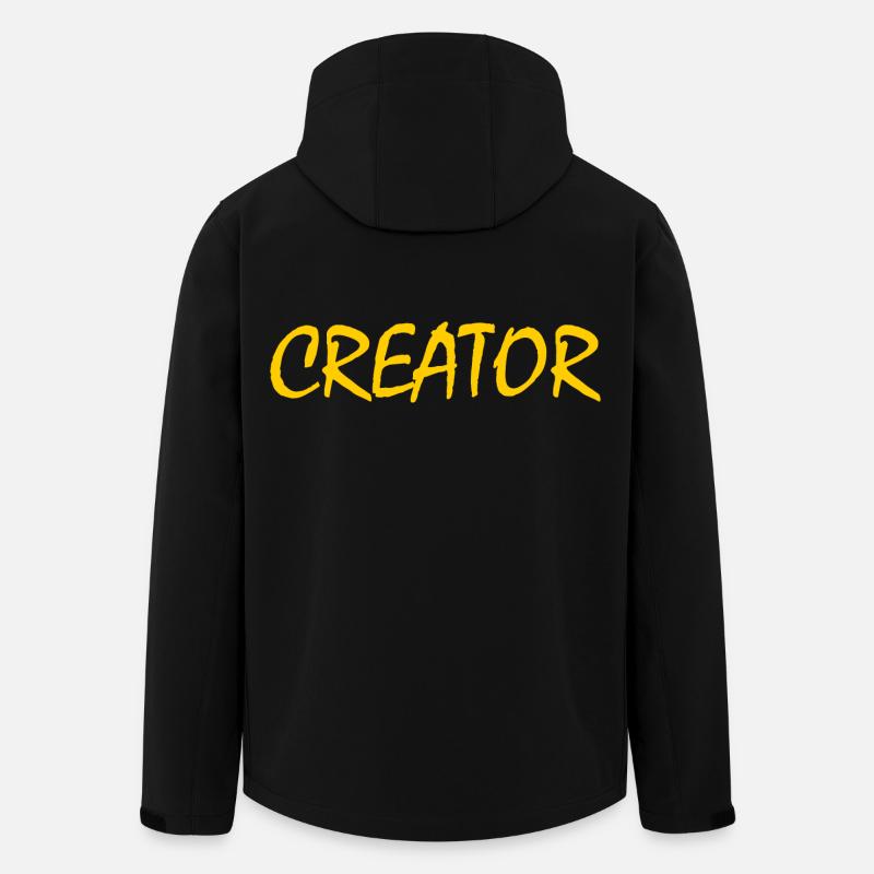 Creator - Recycelte Männer Softshell-Jacke von Stanley/Stella - Schwarz