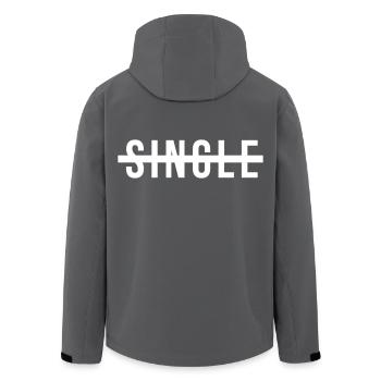 Kein Single Statement - Recycelte Männer Softshell-Jacke von Stanley/Stella - Schwarz - Hinten - AI Model Male 185 light (185cm)