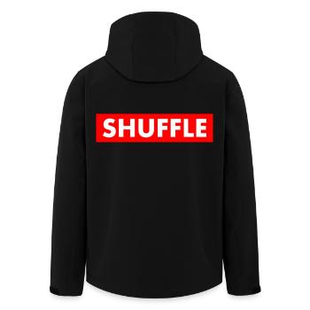 shuffle - Recycelte Männer Softshell-Jacke von Stanley/Stella - Schwarz - Hinten - AI Model Male 185 light (185cm)