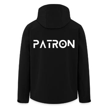 El Patron – Der Chef Look - Recycelte Männer Softshell-Jacke von Stanley/Stella - Schwarz - Hinten - AI Model Male 185 light (185cm)