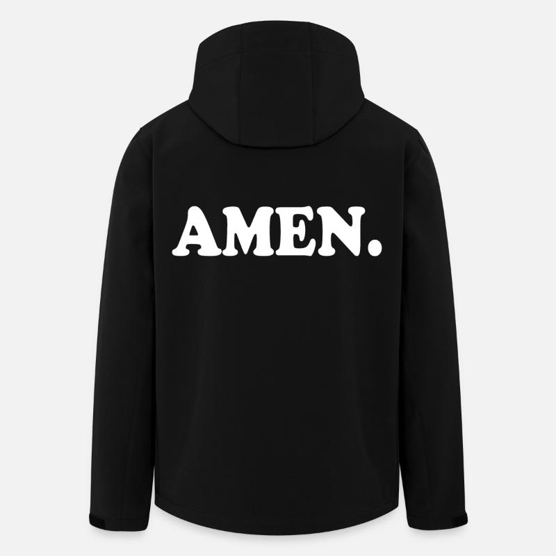 Amen - Recycelte Männer Softshell-Jacke von Stanley/Stella - Schwarz