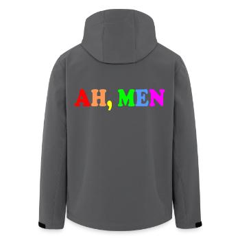 Ah men - Recycelte Männer Softshell-Jacke von Stanley/Stella - Schwarz - Hinten - AI Model Male 185 light (185cm)