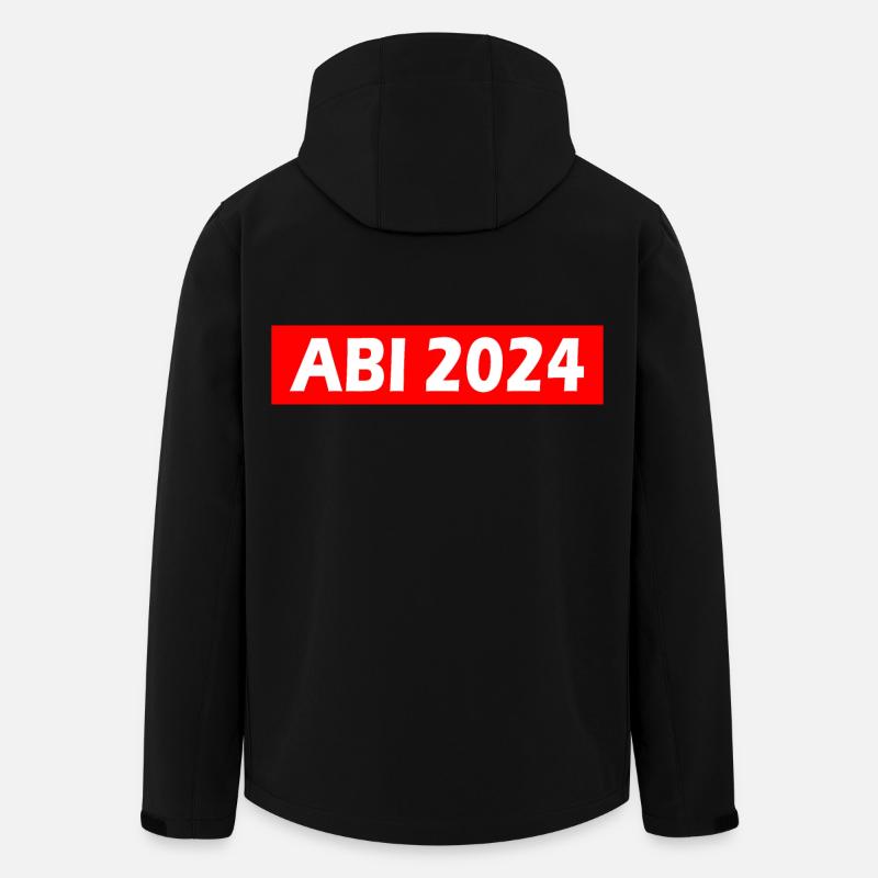 Abi 2024 - Recycelte Männer Softshell-Jacke von Stanley/Stella - Schwarz