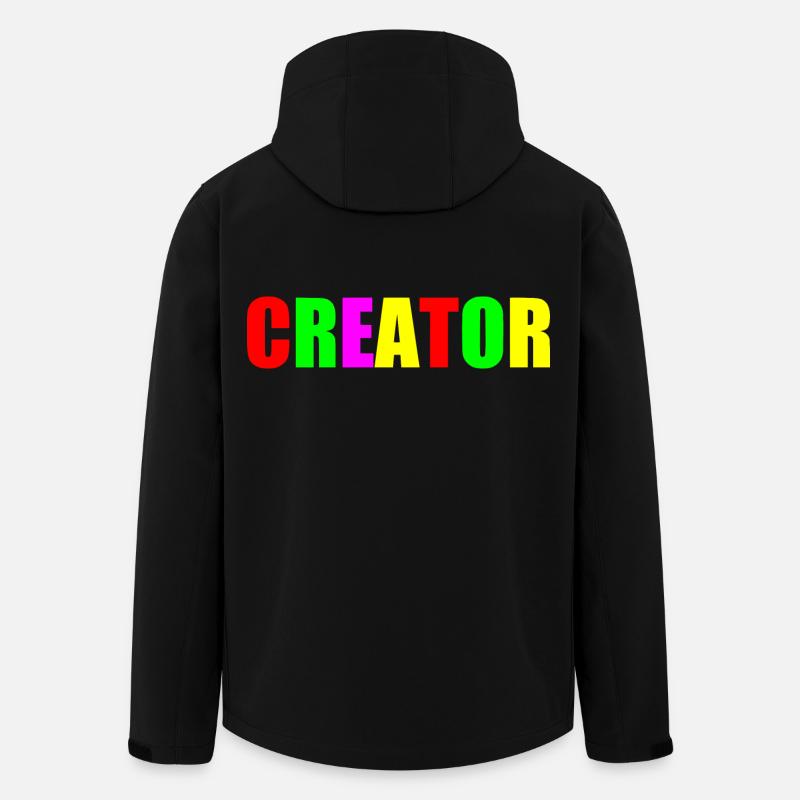 Creator - Recycelte Männer Softshell-Jacke von Stanley/Stella - Schwarz