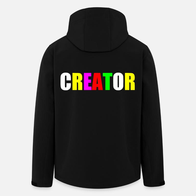 Creator - Recycelte Männer Softshell-Jacke von Stanley/Stella - Schwarz