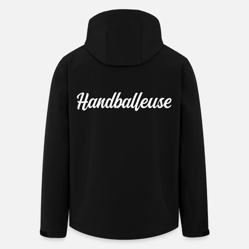 handball player - Men’s Recycled Softshell Jacket by Stanley/Stella - black
