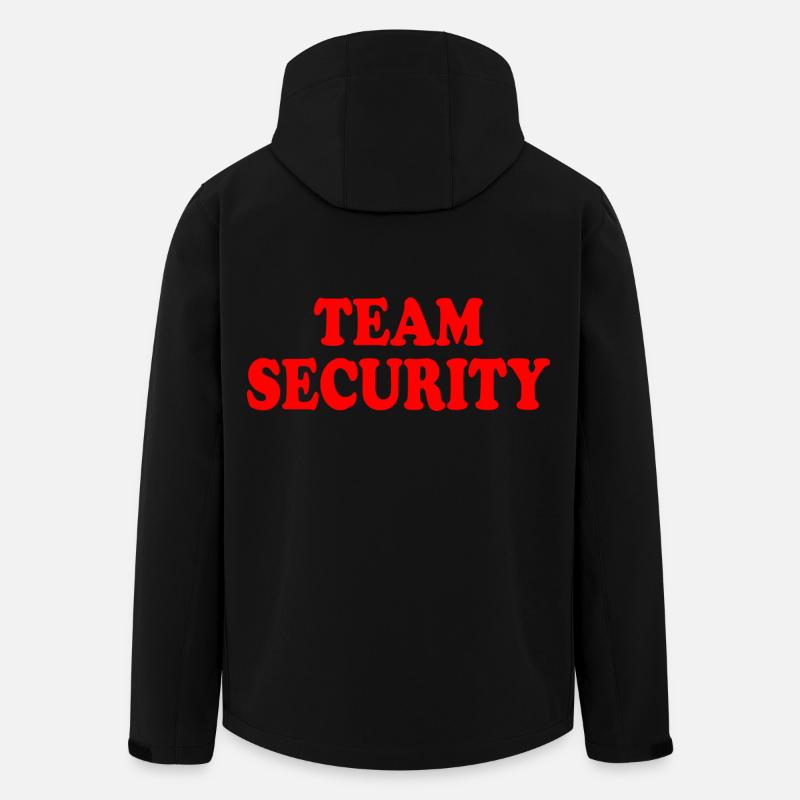 Team security - Recycelte Männer Softshell-Jacke von Stanley/Stella - Schwarz
