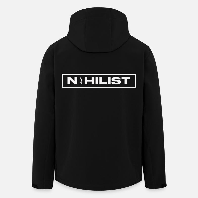 NIHILIST_PENGUIN_LIGHT - Recycelte Männer Softshell-Jacke von Stanley/Stella - Schwarz