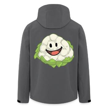 Blumenkohl Kohl Gemüse Veganer Gesund - Recycelte Männer Softshell-Jacke von Stanley/Stella - Schwarz - Hinten - AI Model Male 185 light (185cm)