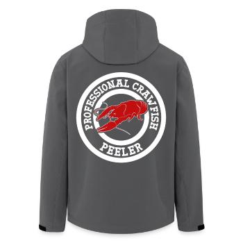 Professional Crawfish Peeler Louisiana Crayfish - Men’s Recycled Softshell Jacket by Stanley/Stella - black - Back - AI Model Male 185 light (185cm)