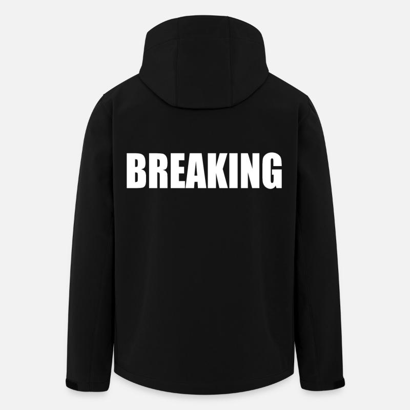 breaking - Veste softshell homme en polyester recyclé Stanley/Stella - noir