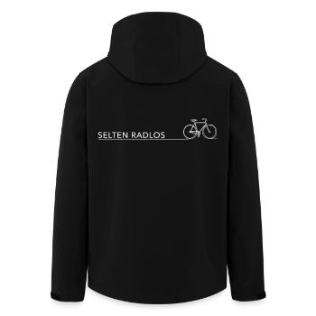 selten radlos tshirt biken spruch sport radfahrer - Recycelte Männer Softshell-Jacke von Stanley/Stella - Schwarz - Hinten - AI Model Male 185 light (185cm)