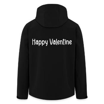 Frohen Valentinstag - Recycelte Männer Softshell-Jacke von Stanley/Stella - Schwarz - Hinten - AI Model Male 185 light (185cm)