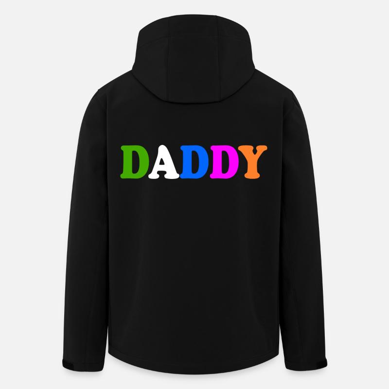 Daddy - Recycelte Männer Softshell-Jacke von Stanley/Stella - Schwarz
