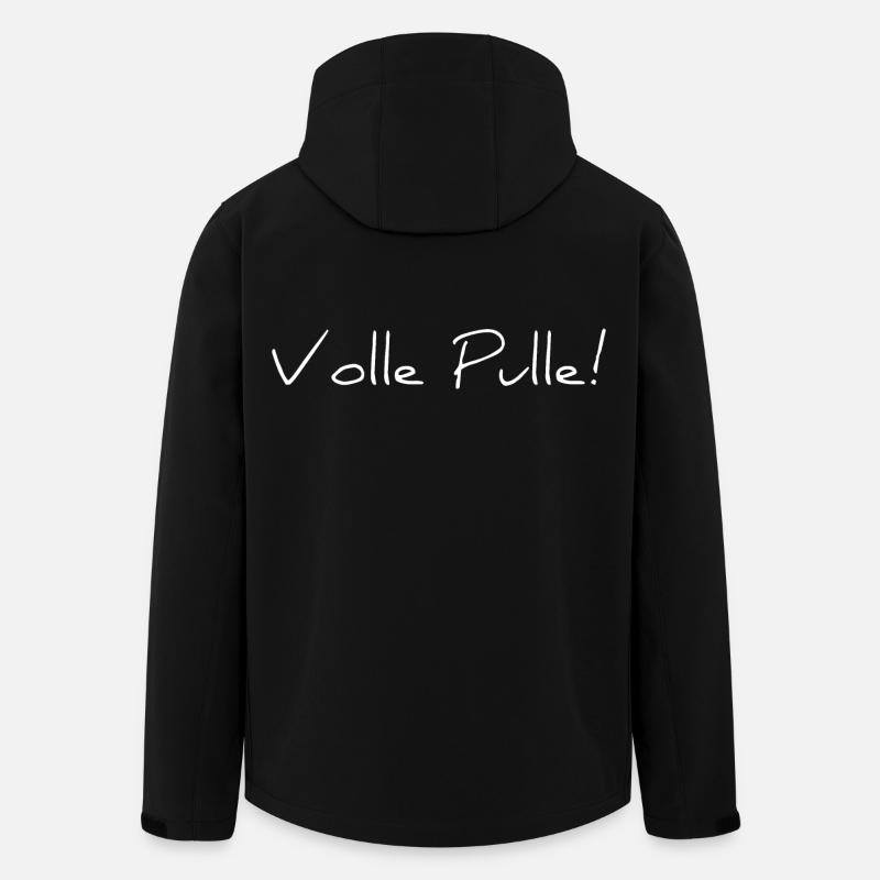 Volle Pulle! - Recycelte Männer Softshell-Jacke von Stanley/Stella - Schwarz