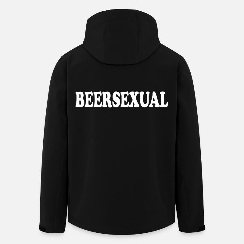 beersexual - Recycelte Männer Softshell-Jacke von Stanley/Stella - Schwarz