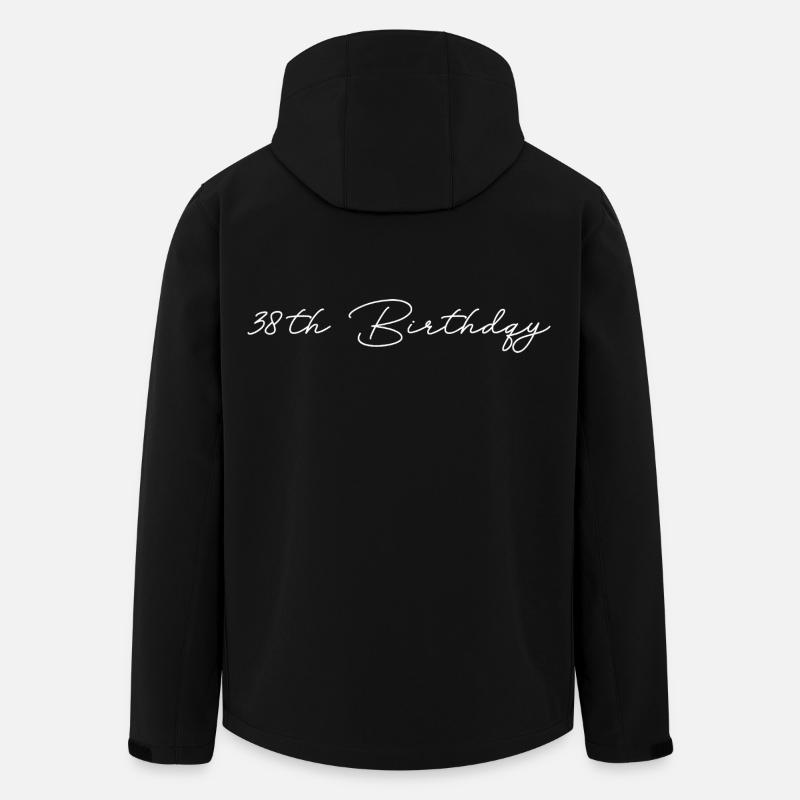 38e anniversaire - Veste softshell homme en polyester recyclé Stanley/Stella - noir