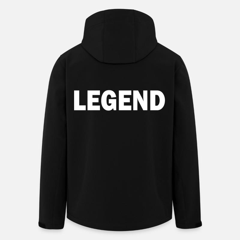 Legend - Recycelte Männer Softshell-Jacke von Stanley/Stella - Schwarz