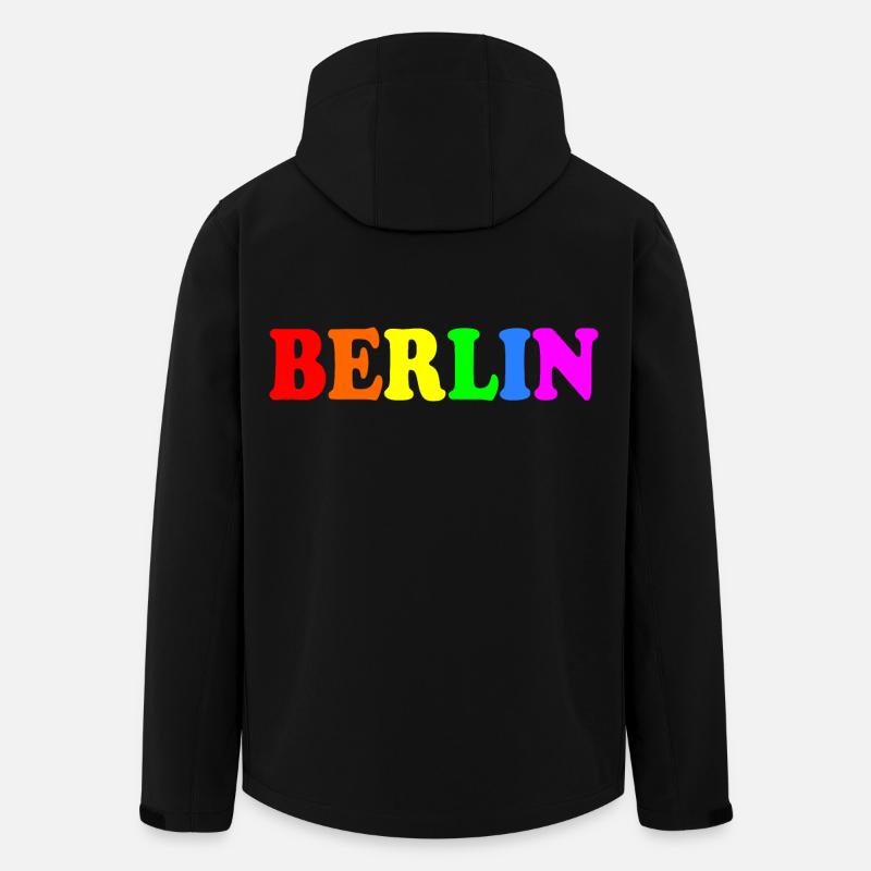 Berlin - Recycelte Männer Softshell-Jacke von Stanley/Stella - Schwarz