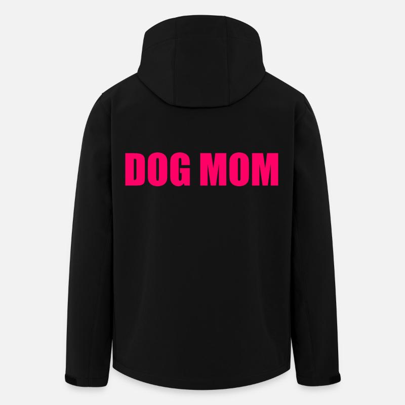 Dog mom - Veste softshell homme en polyester recyclé Stanley/Stella - noir