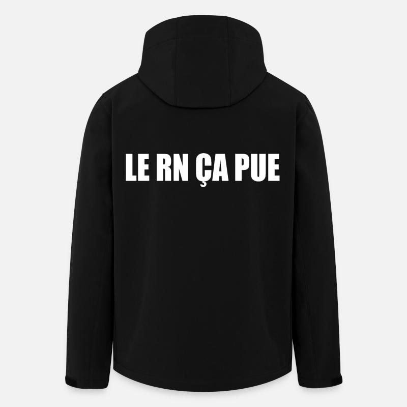 le rn ça pue - Veste softshell homme en polyester recyclé Stanley/Stella - noir