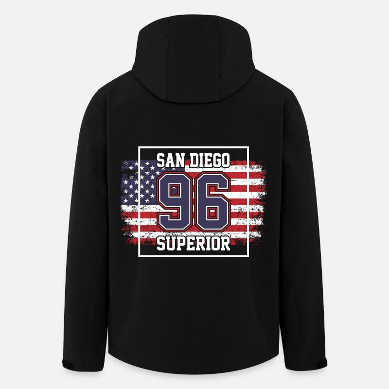San Diego - Veste softshell homme en polyester recyclé Stanley/Stella - noir