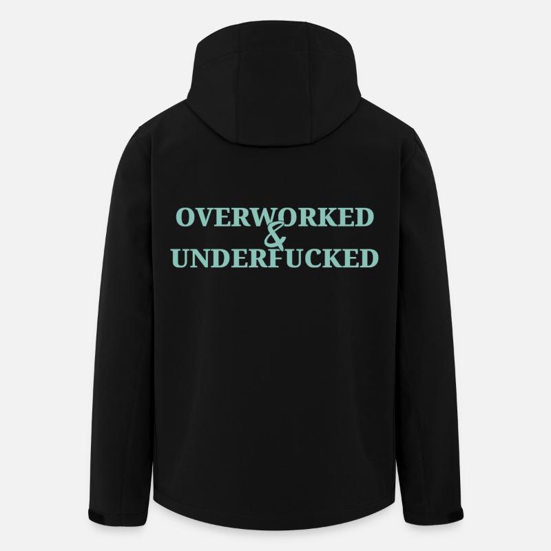 Overworked - Recycelte Männer Softshell-Jacke von Stanley/Stella - Schwarz