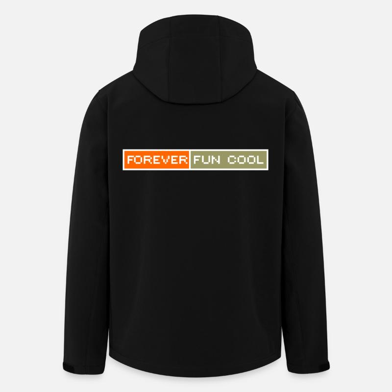Just Cold Fun Englisch - Recycelte Männer Softshell-Jacke von Stanley/Stella - Schwarz