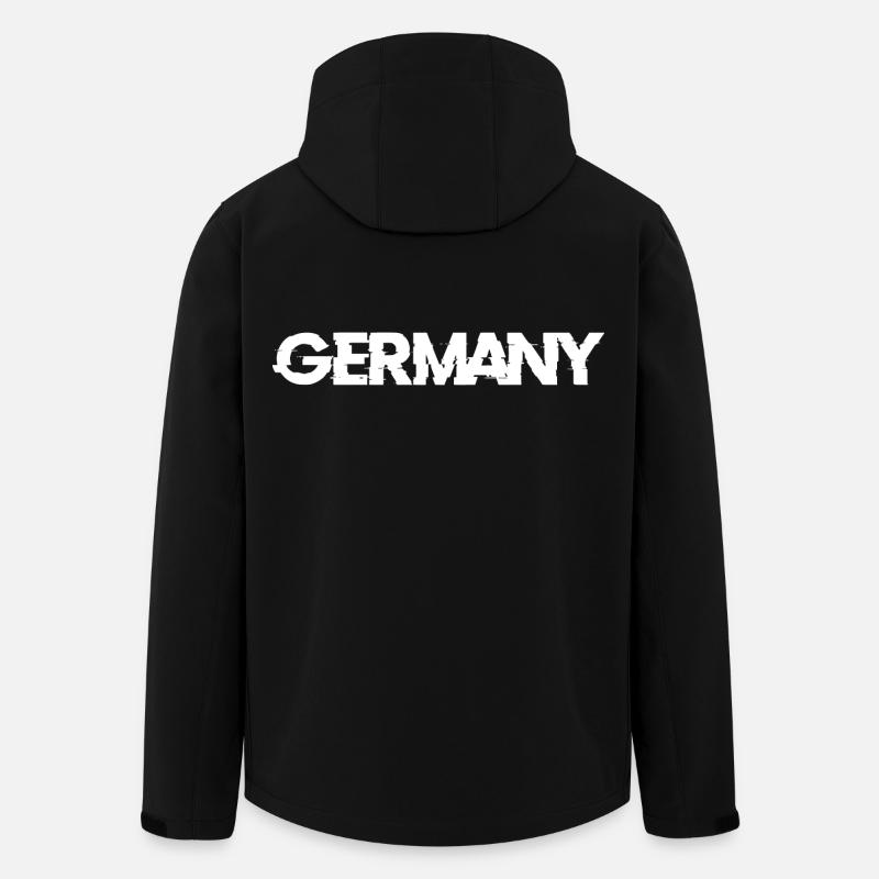 Germany Back - Men’s Recycled Softshell Jacket by Stanley/Stella - black