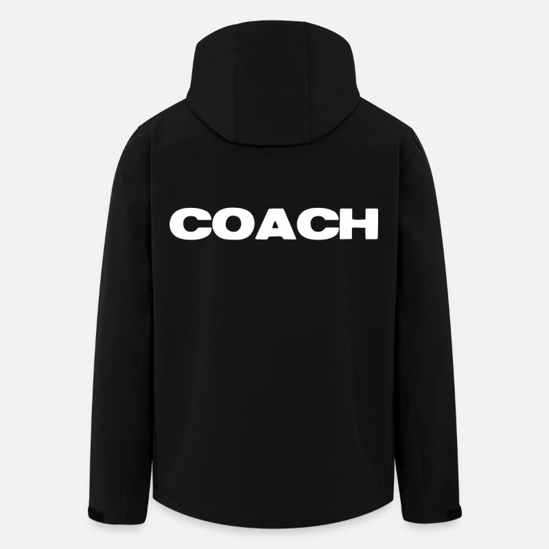 Coach Bold - Men’s Recycled Softshell Jacket by Stanley/Stella - black