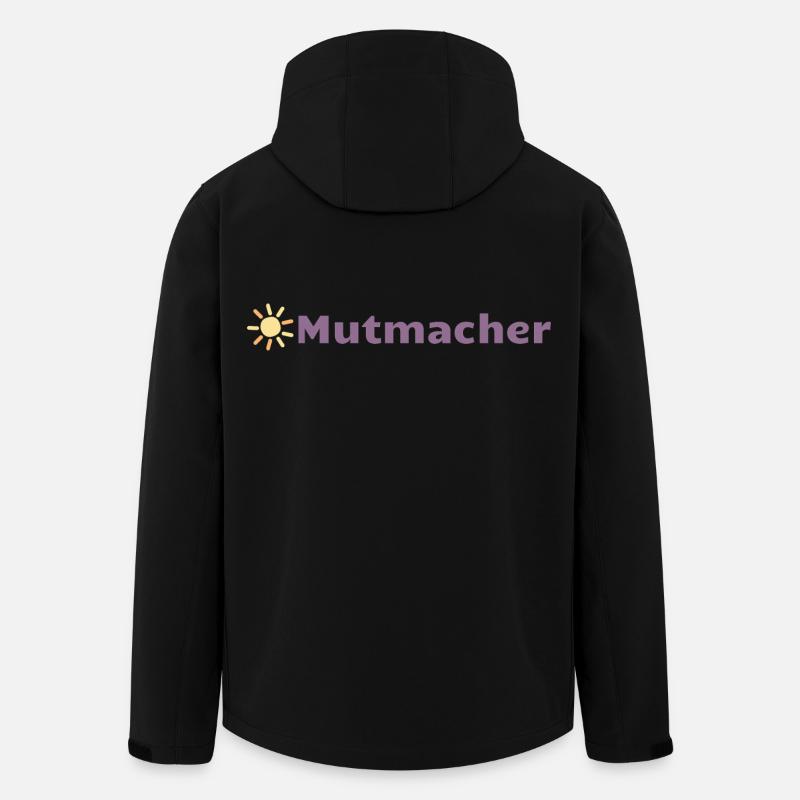 Mutmacher - Recycelte Männer Softshell-Jacke von Stanley/Stella - Schwarz
