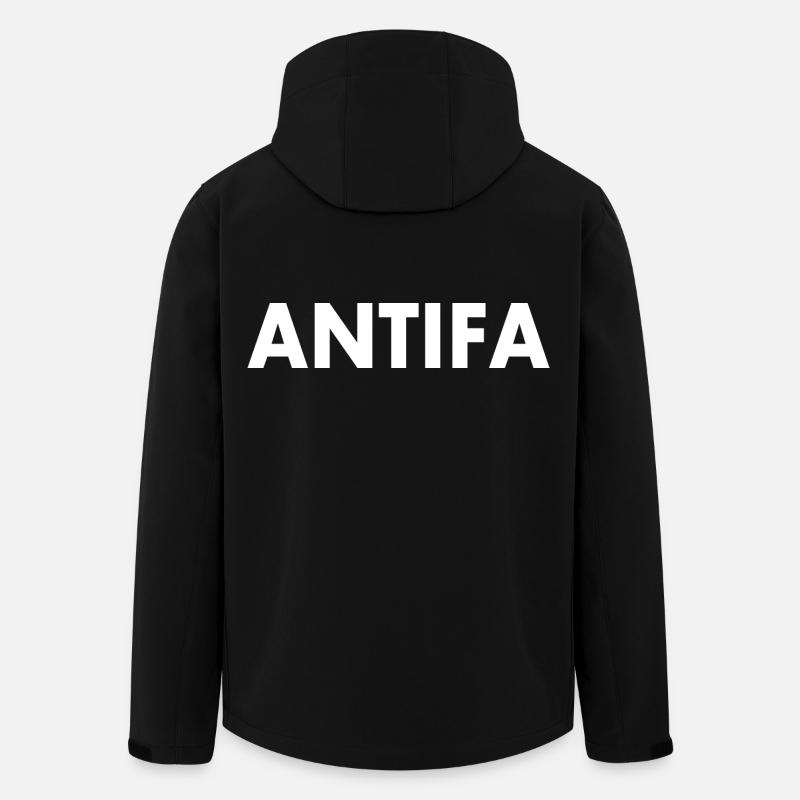Les antifas - Veste softshell homme en polyester recyclé Stanley/Stella - noir