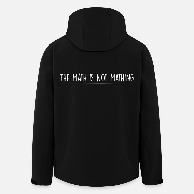the math is not mathing - Veste softshell homme en polyester recyclé Stanley/Stella - noir