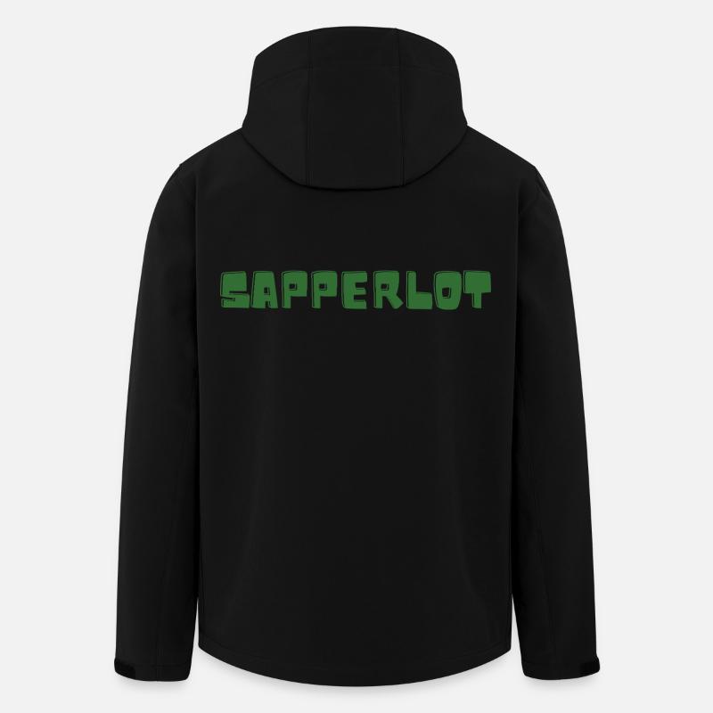 Sapperlot - Vocabulaire - Mots oubliés - Veste softshell homme en polyester recyclé Stanley/Stella - noir