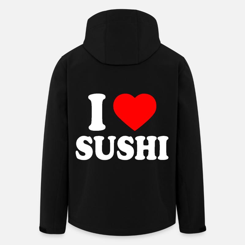 I love sushi - Men’s Recycled Softshell Jacket by Stanley/Stella - black