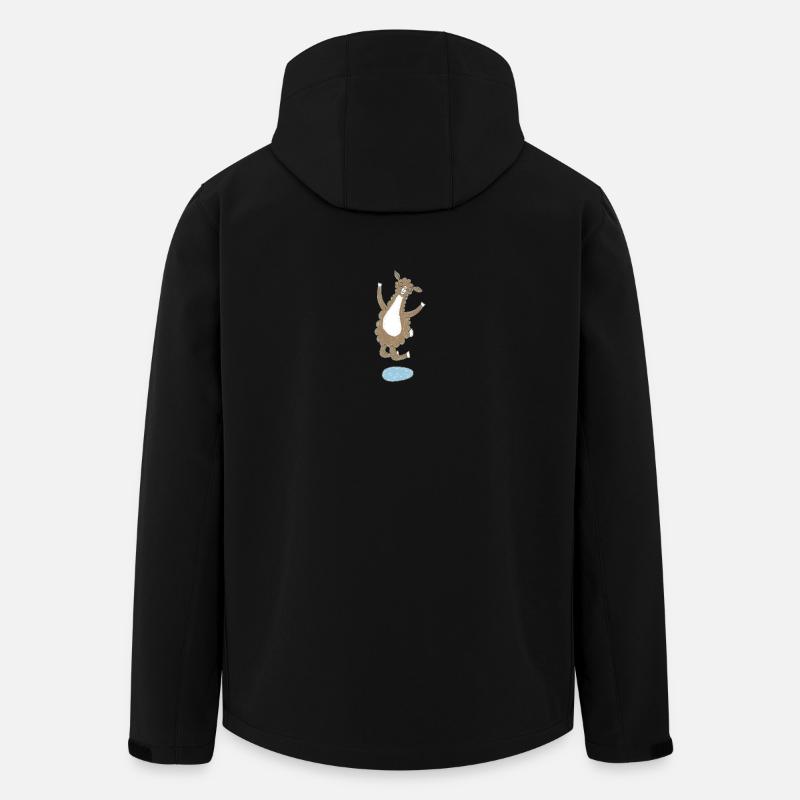 Glückliches Lama  - Recycelte Männer Softshell-Jacke von Stanley/Stella - Schwarz