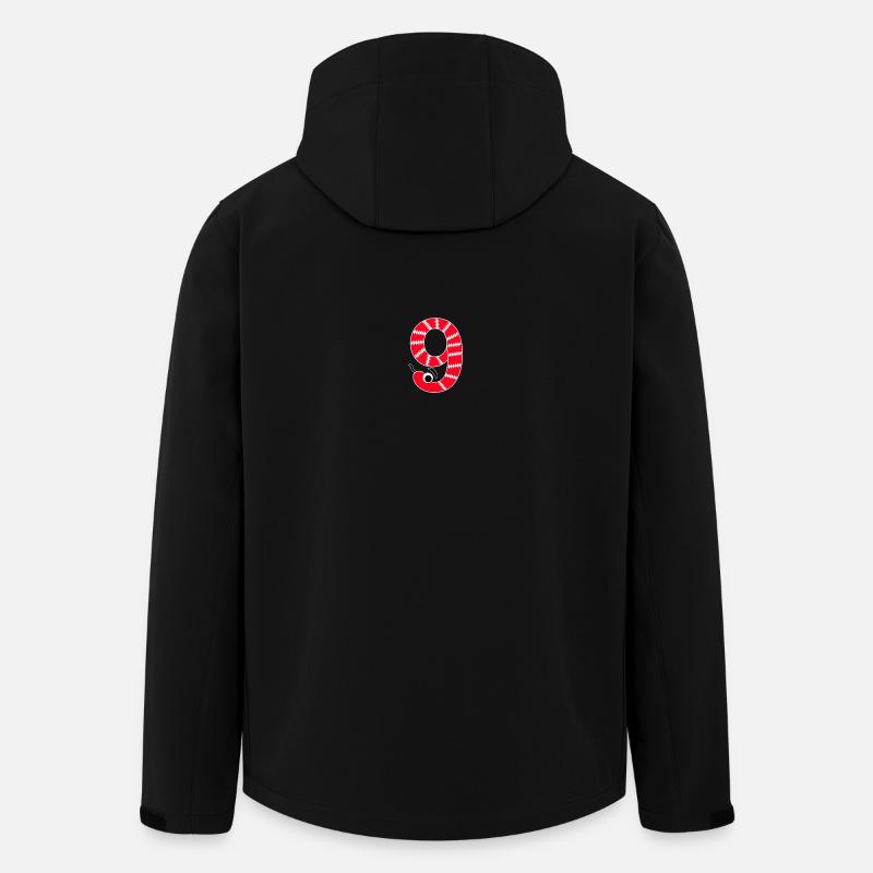 Number 9 Snake Red Kids - Men’s Recycled Softshell Jacket by Stanley/Stella - black
