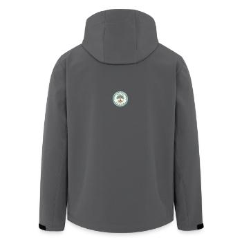 🌱Enraciné dans la foi, grandissant dans la grâce - Veste softshell homme en polyester recyclé Stanley/Stella - noir - Dos - AI Model Male 185 light (185cm)