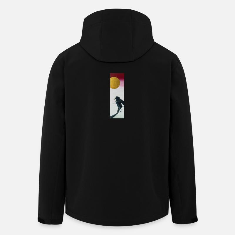 Origami Raven - Veste softshell homme en polyester recyclé Stanley/Stella - noir