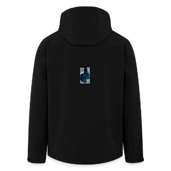9c9c1363dd06c57336cf2d674c37da54 - Recycelte Männer Softshell-Jacke von Stanley/Stella - Schwarz - Hinten - AI Model Male 185 light (185cm)