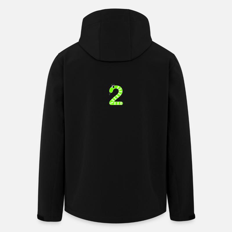 Numéro 2 Serpent Enfants - Veste softshell homme en polyester recyclé Stanley/Stella - noir