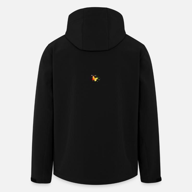 Schmetterling - Recycelte Männer Softshell-Jacke von Stanley/Stella - Schwarz