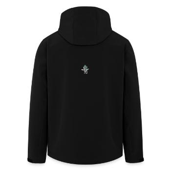 Arabisches Kalligraphiedesign - Recycelte Männer Softshell-Jacke von Stanley/Stella - Schwarz - Hinten - AI Model Male 185 light (185cm)