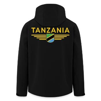 T-shirt T-shirt Tanzanie pour les vrais fans - Veste softshell homme en polyester recyclé Stanley/Stella - noir - Dos - AI Model Male 185 light (185cm)