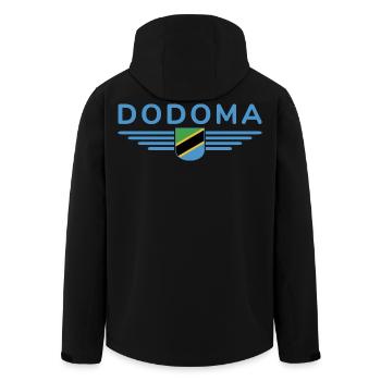 Dodoma Design pour les fans de Tanzanie - Veste softshell homme en polyester recyclé Stanley/Stella - noir - Dos - AI Model Male 185 light (185cm)